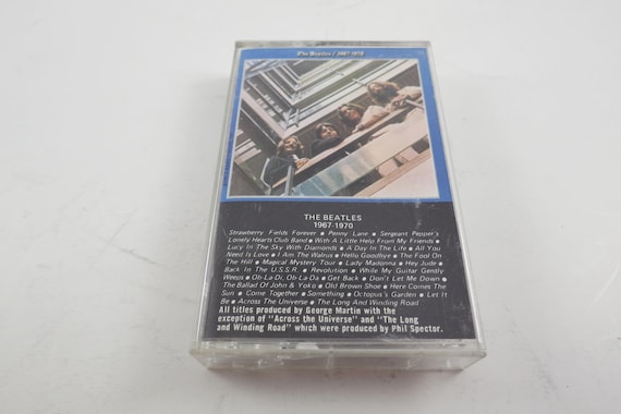 Vintage 1978 Cassette Tape The Beatles 1967-1970 (Blue Album)