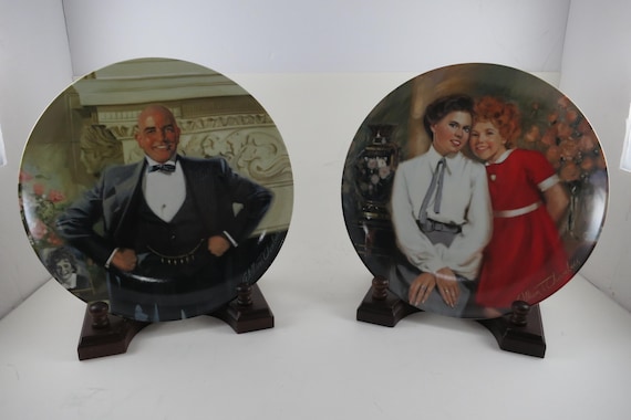 1982 Annie Collector Plates Series 1-3: Annie, Sandy, Daddy Warbucks, Grace Knowles China