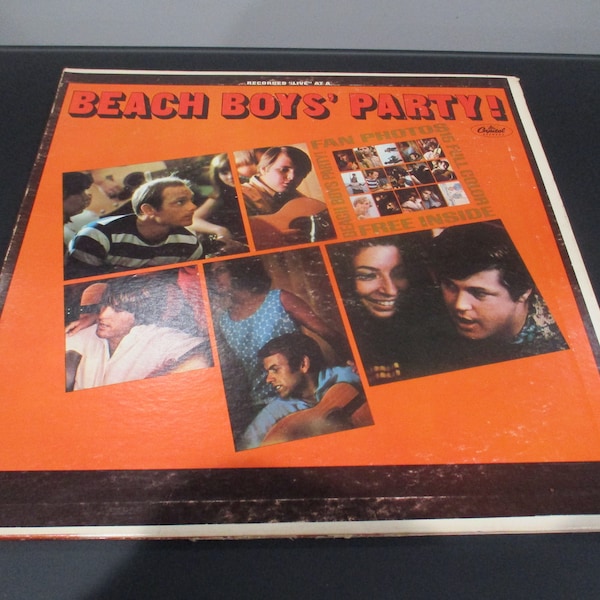 Vintage 1965 Vinyl LP Record The Beach Boys Party! Live Mono Pressing Excellent Condition 61455