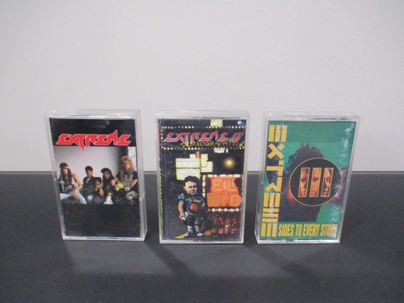 Vintage 1980's Extreme Cassette Tapes Self Titled Extreme II Pornograffitti More Than Words Sold Individually