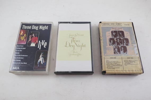 Vintage Three Dog Night Cassette Tape - Joy to the World, Live, Harmony
