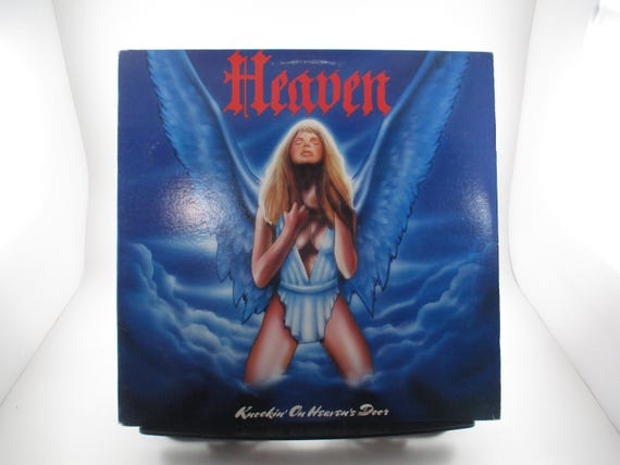 Vintage 1985 Vinyl LP Heavy Metal Record Knockin' On Heaven's Door Heaven Excellent Condition 58410