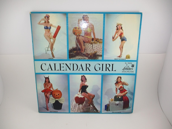 Vintage 1956 Vinyl LP Record Julie London Calendar Girl Rare Original Mono Pressing Liberty Spectra Sonic Excellent Condition 70011