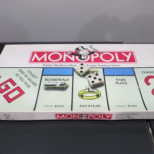 Vintage 1985 Monopoly Board Game - Parker Brothers - Complete