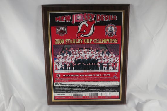 New Jersey Devils 2000 Stanley Cup Champions Wall Plaque 16x13