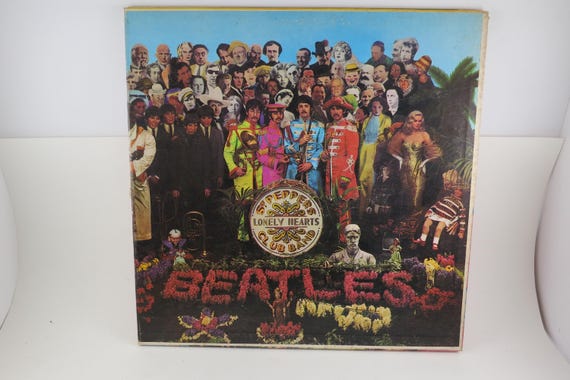 Vintage 1967 Beatles Sgt Peppers Vinyl LP: Mono Pressing