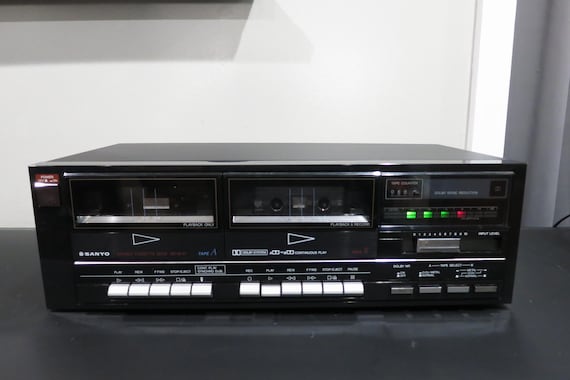 Vintage Sanyo RD-W41 Double Cassette Deck - Dolby, Auto Stop