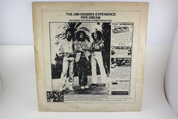 1971 Vinyl LP Record Pipe Dream Jimi Hendrix Unofficial Pressing Very Good Condition 71879