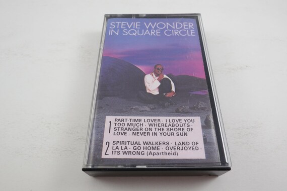 Vintage 1980's Stevie Wonder Cassette Tapes Characters In Square Circle Original Musiquarium I Songs In The Key Of Life Sold Individually