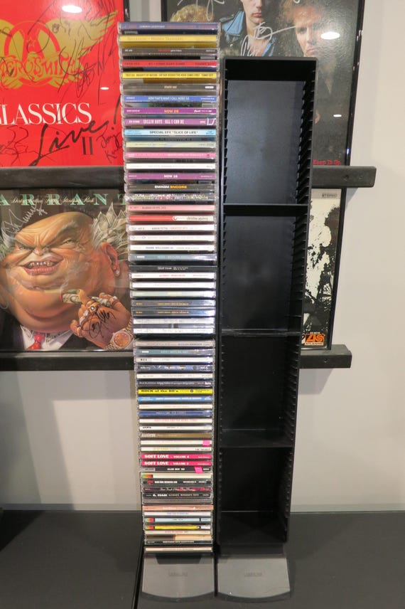Vintage 1990's Black Laserline CD Tower Holds 60 Discs 2 Available Sold Individually