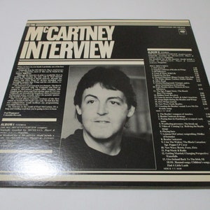 Vintage 1980 Vinyl LP Record Paul McCartney Interview White Label Promo Pressing Near Mint Condition 36292 image 10