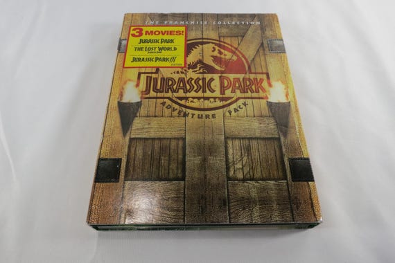 Jurassic Park Adventure Pack Franchise Collection 3 DVD Set in Slipcase