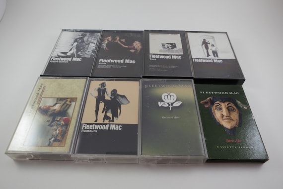 Vintage 1980's Fleetwood Mac Cassette Tapes Excellent Condition Greatest Hits Mirage Rumours Self Titled The Dance More Sold Indivi