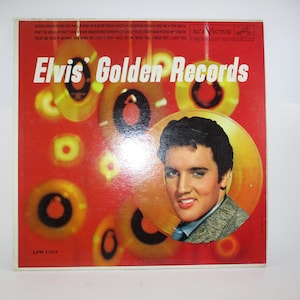 Vintage 1964 Vinyl LP: Elvis&#39; Golden Records, Monaural Third Pressing