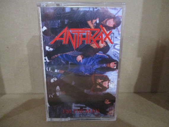 Vintage 1987 Cassette Tape Anthrax I'm the Man Megafoce Records