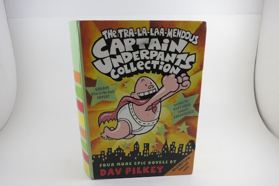 Captain Underpants Collection Tra-la-Laa-Mendous Book set Epic Novels 5-8