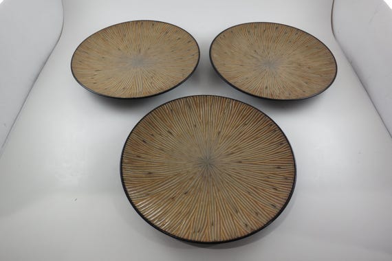 Vintage Joseph Abboud Stoneware Lunch Plates, Set of 3