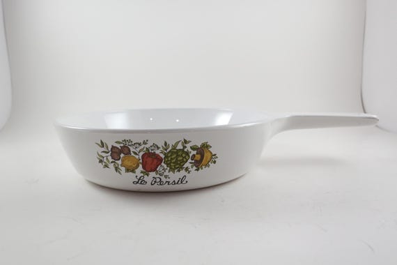 1972-1979 Corning Ware Spice O' Life Pattern P-83 B Menuette 6 1/2 Inch Skillet Excellent Condition