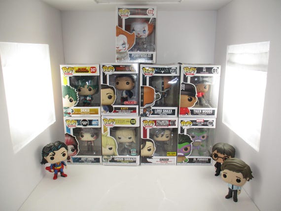 Collection of 12 Funko Pop! Vinyl Figures Most New In Box Pennywise Tiger Woods Art3mis Lord Shaxx Katy Deku Greed Ginshi Shirazu El Furioso