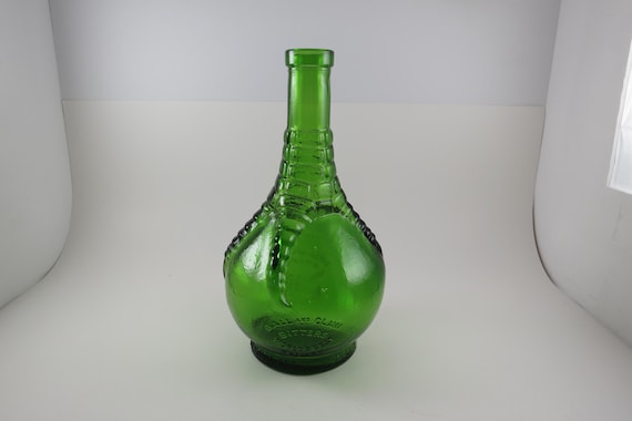 Green Ball and Claw Bitters Bottle Indian Drug Specialty Company 9 1/2 Inches Tall