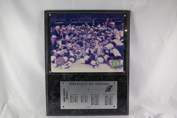 New Jersey Devils 2003 Stanley Cup Champions Wall Plaque 15x12