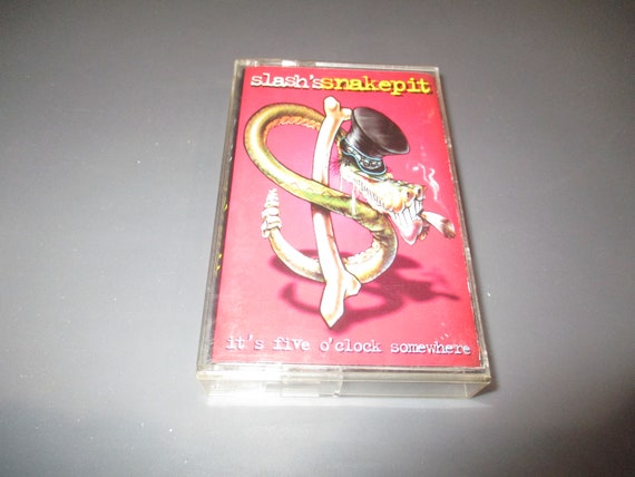 Vintage 1988 Cassette Tape Slash's Snakepit It's Five O'Clock Somewhere
