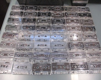 Lot of 25 50 100 or 200 White, Tan, Black, Clear or Assorted Cassette Tapes For Art Projects Listening Any Purpose Updated 4/14/24