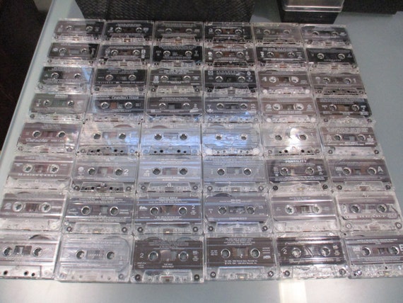 Lot of 25 50 100 200 White, Tan, Black, Clear or Assorted Cassette Tapes For Art Projects Listening Any Purpose Updated 5/10/25