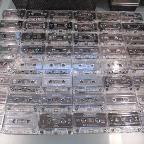 Lot of 25 50 100 or 200 White, Tan, Black, Clear or Assorted Cassette Tapes For Art Projects Listening Any Purpose Updated 4/14/24