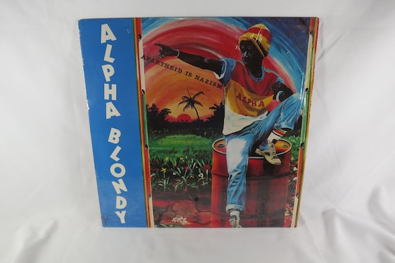 1987 Vinyl LP Reggae Record Alpha Blondy – Apartheid Is Nazism In Shrink EX