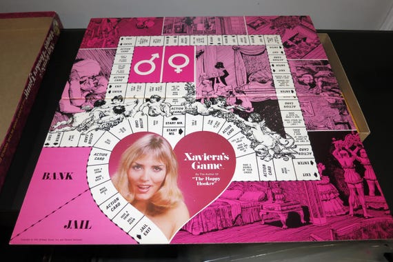 Vintage 1974 Reiss Games Xaviera's Happy Hooker Game Oldest Game in the World Adults Complete
