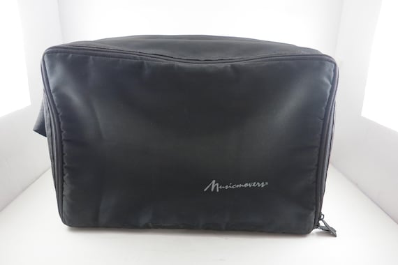 Vintage Music Movers Cassette Tape Case: Holds 60 Tapes, Carrying Strap