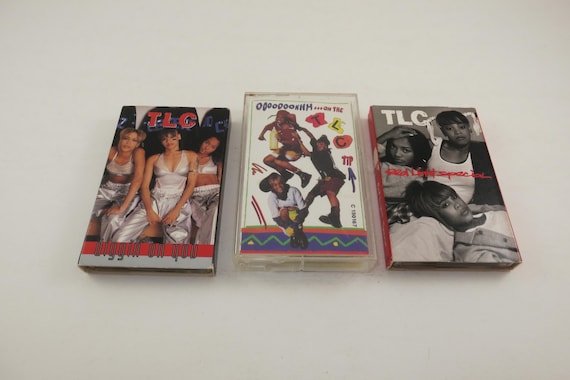 Vintage 1990's TLC Cassette Tapes Crazy Sexy Cool Ooooooohhh On the TLC Tip Waterfalls Sold Individually