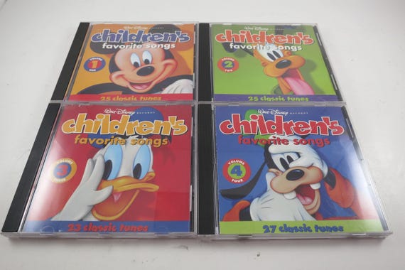 Four CD Set Walt Disney Children's Favorite Songs Volumes 1 2 3 4 Complete