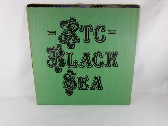1980 Vinyl LP Record XTC Black Sea with Green Bag Cover NM