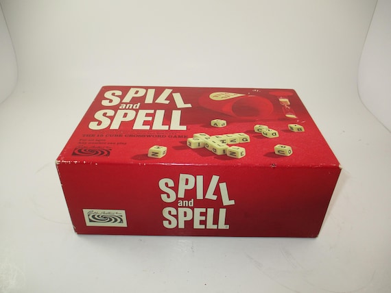 Vintage 1966 Parker Brothers Game Spill and Spell Complete Excellent Condition