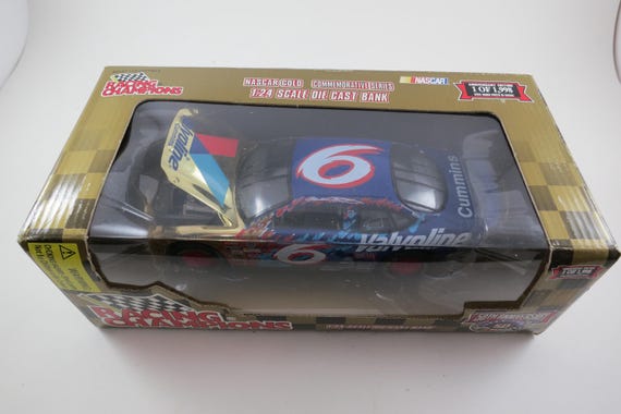 1998 Racing Champions 1:24 Scale Nascar Diecast Gold #6 Mark Martin Valvoline Ford Taurus 1 of 1,998 Produced New In Original Box