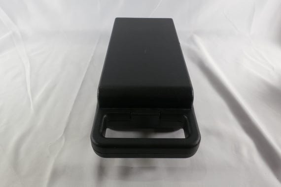 Vintage 1980s Black Cassette Tape Carrying Case - Holds 10 Click Case