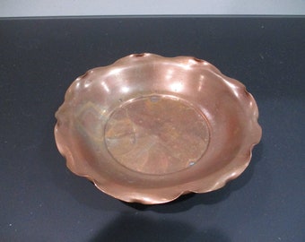 Vintage Copper Dish Marked Made in Utah