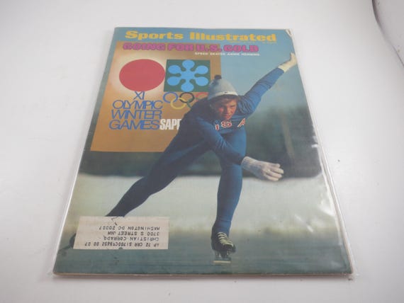 January 31 1972 Sports Illustrated Magazine US Speed Skater Annie Henning