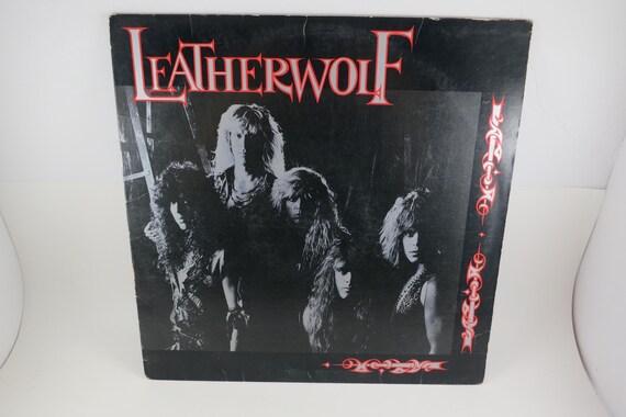 Vintage 1987 Leatherwolf Vinyl LP Record, Self Titled Heavy Metal