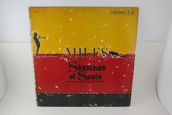 Vintage 1960 Vinyl LP Record Sketches of Spain Miles Davis Very Good Condition Six Eye Mono Pressing 71567