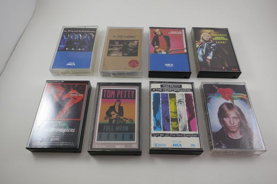 Vintage 1980's Tom Petty Cassette Tapes Excellent Condition Hard Promises Long After Dark Southern Accents Greatest Hits Sold Indiv