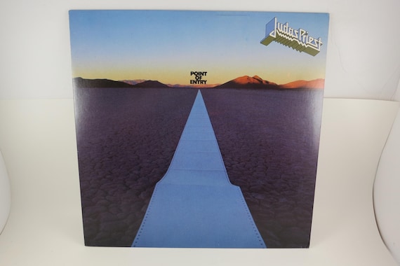 Vintage 1981 Judas Priest Point of Entry Vinyl LP - Heavy Metal