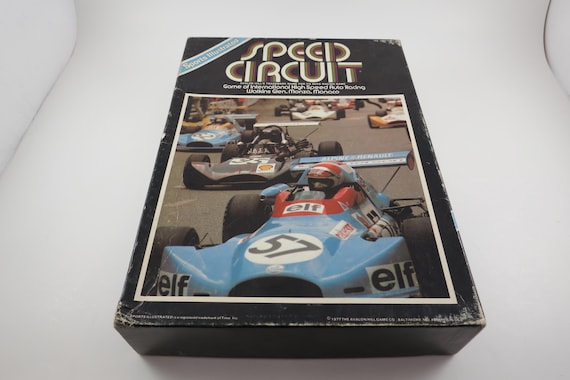 Vintage 1977 Avalon Hill Bookshelf Game Sports Illustrated Speed Circuit Auto Racing Game Complete Ready to Play Excellent Condition