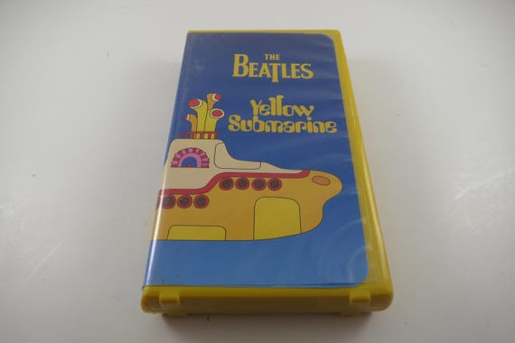 Vintage 1999 Beatles Yellow Submarine VHS Tape In Hard Plastic Case