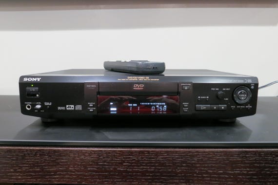 Vintage 90's Sony DVP-S550D CD/DVD/Video Cd Player with Original Remote Works Perfect