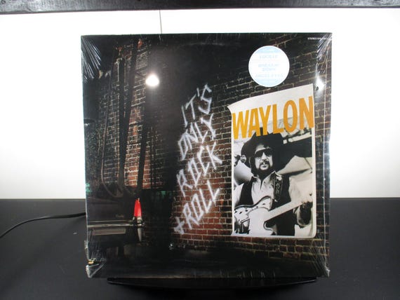 Vintage 1983 Vinyl LP Record It's Only Rock & Roll Waylon Jennings MINT Condition Still Factory Sealed with Hype Sticker 69504