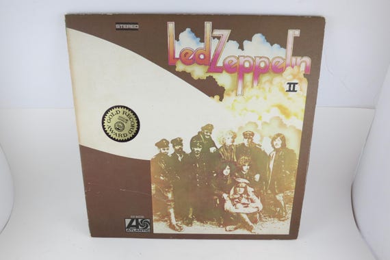 Vintage 1970 Vinyl LP Record Led Zeppelin II Very Good Condition