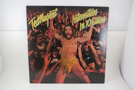 Vintage 1981 Ted Nugent Intensities Live LP - Promo, Near Mint Vinyl